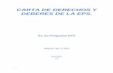 CARTA DE DERECHOS Y DEBERES DE LA EPS.