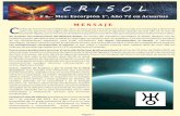 Crisol # 6.– Mes - Escorpión 1°, Año 72 en Acuarius