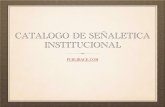 Catalogo de señaletica institucional