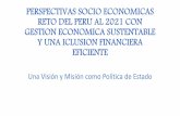 PERSPECTIVAS SOCIO ECONOMICAS RETO DEL PERU AL 2021 …