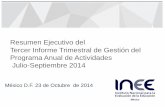 Resumen Ejecutivo del Tercer Informe Trimestral de Gestión ...