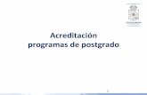 Acreditación programas de postgrado