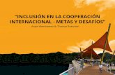 Inclusión en la cooperación internacional: metas y desafíos