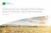Soluciones de energía Fotovoltaica para Empresas Agro ...