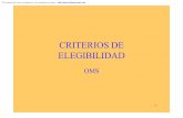 CRITERIOS DE ELEGIBILIDAD - gfmer.ch