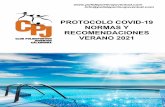 PROTOCOLO COVID-19 NORMAS Y RECOMENDACIONES …