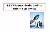RT 37-Actuación del auditor externo en MyPES