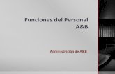 Funciones del Personal A&B