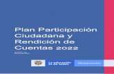 Plan Participación Ciudadana y Rendición de Cuentas 2022
