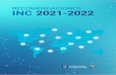 RECOMENDACIONES INC 2021-2022