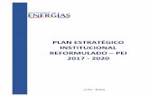 PLAN ESTRATÉGICO INSTITUCIONAL REFORMULADO – PEI 2017 …
