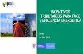 INCENTIVOS TRIBUTARIOS PARA FNCE y EFICIENCIA ENERGÉTICA