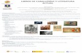 LIBROS DE CABALLERÍAS Y LITERATURA ACTUAL