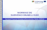 NORMAS DE SUBVENCIONABILIDAD - POCTEP