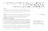 COOPERACIÓN, CONVIVENCIA Y APRENDIZAJE: POSIBLES RELACIONES
