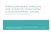 PROGRAMA ANUAL DE PARTICIPACIÓN CIUDADANA 2020