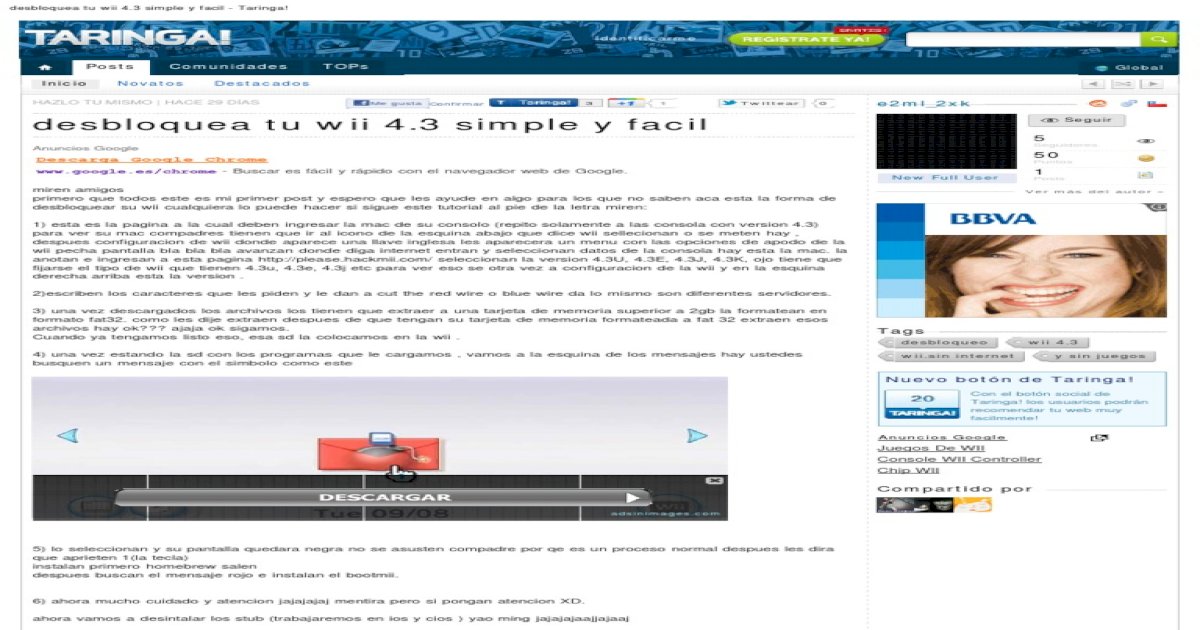 Taringa Descargas Juegos Wii : Aporte Juegos Wii En Formato Wbfs Mediafire Zona Wi En Taringa ...
