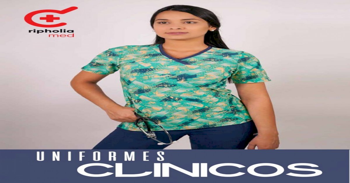 Uniforme Clinico Delantal Ripholia Azul Marino 2294 