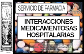 INTERACCIONES MEDICAMENTOSAS  HOSPITALARIAS