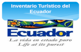 Inventario tur­stico Ecuador