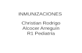 INMUNIZACIONES Christian Rodrigo Alcocer Arregu­n R1 Pediatr­a