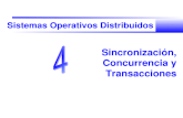 Sistemas Operativos Distribuidos Sincronizaci³n, Concurrencia y Transacciones
