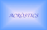 acrostics