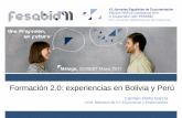 Formacion 2.0: experiencias en Bolivia y Per