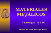 Presentacion sobre materiales metálicos