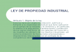 Expos ley de propiedad industrial