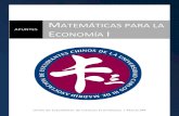 Apuntes de Matemáticas para la Economía I