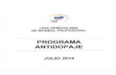 Programa Antidopaje LVBP 2014-2015