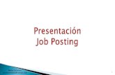 Presentaci³N Job Posting