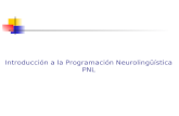 Introducción a la Programación Neurolingüística PNL.