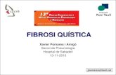FIBROSI QUSTICA -     (Cystic fibrosis transmembrane conductance regulator) Dficit de producci de la protena CFTR CFTR gene Codificat per 1480 aminocids. Protena CFTR