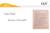 TestingAR Meetup 4to Encuentro  - ConTest - Monica Wodzislawski