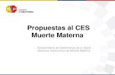 Propuestas al CES Muerte Materna -   - codigo rojo-azul (kit) hospitalario - d.e.r. kit (primer nivel) mejorar gestin de la emergencia