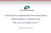 GESTI’N DE LA ENERGŒA EN EP PETROECUADOR .arpel/eppetroecuador . 7 acciones realizadas por ep petroecuador