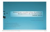 American Leadership Academy Requisitos de .requisites de la materia si es necesario. American Leadership