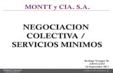 NEGOCIACION COLECTIVA / SERVICIOS Laboral SERVI · NEGOCIACION COLECTIVA / SERVICIOS MINIMOS MONTT
