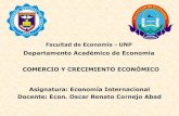 Departamento Acad©mico de Econom­a COMERCIO Y .Facultad de Econom­a - UNP Departamento Acad©mico