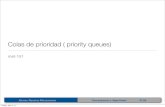 Colas de prioridad ( priority queues) - alram/comp_algo/   - ï¬ltros anti-spam, ordenamiento