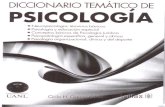 .DICCIONARIO TEMÁTICO DE PSICOLOGIA Neuropsicología: términos básicos Psicología y educación