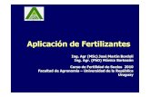 Ing. Agr (MSc ) Jos éMartín Bordoli Ing. Agr. (PhD ) M ... fertilidad/curso/docs/  · Aplicación