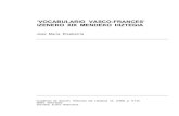 'Vocabulario Vasco-Francés' izeneko XIX mendeko .Triptongo Tripthongue Antítesis Antitchèse 15.