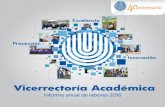 Informe Anual de Labores 2016 Informe anual de .INFORME ANUAL DE LABORES • VICERRECTORÍA ACADÉMICA