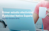 Primer estudio efectividad publicidad nativa en España