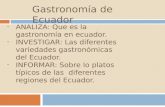 Gastronom­a de ecuador
