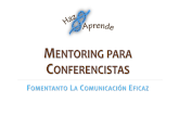 Mentoring #Conferencistas ONLINE