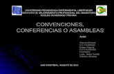 Convenciones, Asambleas o Conferencias